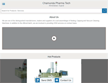 Tablet Screenshot of chamundapharmatech.net